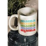 Bikutumutluluk Mama Retro Stil Rengarenk Kupa
