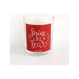 Bikutumutluluk Mum N008 - Kırmızı Shine Like A Star Kokulu Bardak Mum - 1 Adet