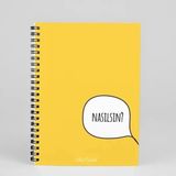 Bikutumutluluk N023 Renkli Tasarım Spiralli Defter