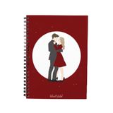 Bikutumutluluk N045 A5 Romantik Dans Tasarım Spiralli Defter