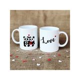 Bikutumutluluk Sevgililer Serisi Love Panda Kupa