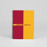 Bikutumutluluk Tasarım Spiralli Defter Taraftara Sarı Kırmızı