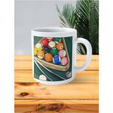 Bilardo Baskılı Kupa Bardak Kişiye Özel Desen 7