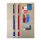 Bilardo Istakası (Kingcue) 2 Adet + Tebeşir 12 Adet + Istaka Ucu 10 Adet + Eldiven 2 Adet