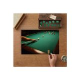 Bilardo Masası - Eğlence - Oyun Tasarımı 240 Parça Ahşap Puzzle Ahşap Kutuda MP00950