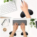 Bilek Yastığı, Ergonomik Jel Bilek Desteği, Kaymaz Tabanlı, Konforlu Mouse Pad, Siyah