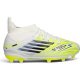 Bilekli Çim Zemin Futbol Kramponu – Beyaz / Fosforlu F-730