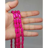 Bileklik Boy Ahşap Silindir Kesim Yarım Dizi 7 14mm Pembe 51436 18cm Uzunluğundadır