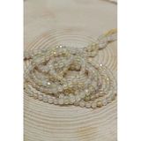 Bileklik Boy Gold Beril Taşı Yarım Dizi 2,5Mm (17Cm Uzunluğundadır)