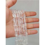 Bileklik Boy Kristal Kuvars Taşı 6.5x12mm Yarım Dizi 49918 18cm Uzunluğundadır