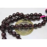Bileklik Boy Lal (Granat) (Garnet) Taşı Yarım Dizi 6Mm 18Cm
