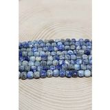 Bileklik Boy Lapis Taşı Küp Şekilli Yarım Dizi 4mm 18cm Uzunluğundadır