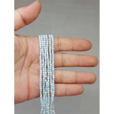 Bileklik Boy Larimar Taşı Küp Şekilli Dizi 2mm 51172 Yarım Dizi 17cm Uzunluğundadır