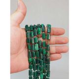 Bileklik Boy Malakit Taşı 7x12mm Yarım Dizi 49954 18cm Uzunluğundadır