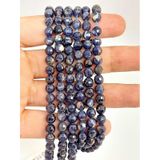 Bileklik Boy Safir Taşı Faset Kesim Yarım Dizi 5-5.5mm Aralığı 45510 18cm Uzunluğundadır