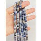 Bileklik Boy Sodalit Taşı Şekilli 3x6mm Yarım Dizi 49354 18cm Uzunluğundadır