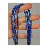 Bileklik Boy Sodalit Taşı Silindir Kesim 4x12.5mm Yarım Dizi 49364 18cm Uzunluğundadır