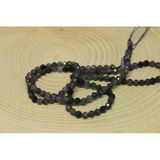Bileklik Boy Su Safiri (İyolit) Taşı Yarım Dizi 3Mm (17Cm Uzunluğundadır)