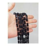 Bileklik Boy Turmalin Taşı 7x12.5mm Yarım Dizi 49922 18cm Uzunluğundadır