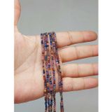 Bileklik Boy Yakut & Safir Taşı Küp Şekilli Dizi 2mm 51174 Yarım Dizi 17cm Uzunluğundadır