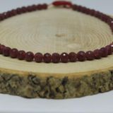 Bileklik Boy Yakut Taşı Yarım Dizi Faset Kesim 6mm (18CM UZUNLUĞUNDADIR)