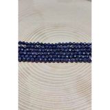 Bileklik Boy Yıldız Taşı Lacivert Yarım Dizi 2,5Mm (17Cm Uzunluğundadır)