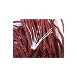 Bileklik İpi Siyah Kırmızı Diamond Renk 5 Metre Paracord 550 4mm 7 Çekirdek kırmızı- siyah desenli Tek Ebat