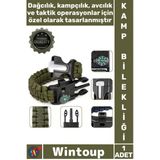 #Bileklik Outdoor Kamp Taktik Hayatta Kalma Acil Durum Ekipman Dağcılık Düdüklü Pusulalı Bileklik