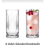Bilenay Oslo 6'lı Meşrubat Bardağı - Beyaz - Şeffaf