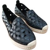 Bilener Green Mod 26Y923 Kadın Nakışlı Lazerli Espadril Babet Siyah