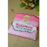 Bilenler Çantalı Kız Çocuk Seccadesi-Kızımın Seccadesi (Pembe)