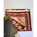 Bilenler Kadife Astarlı Seccade ve Kristal Tesbih Bordo Özel Kutulu Lüks Hediyelik Çeyizlik Set