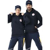 Bilenn Tekstil 112 Acil Sağlık Unisex Kapüşonlu Sweatshirt - Lacivert - 2XL
