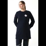 Bilenn Tekstil Acil Sağlık Yuvarlak Yaka Penye Tunik Baskılı - Lacivert - 2XL