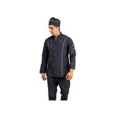 Bilenn Tekstil Erkek Aşçı Ceket 01 - Siyah-sarı Biye
