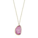 Bilezikhane 14 Ayar Altın Pembe Taşlı 1.50 Gram Kolye
