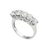 Bilezikhane 14 Ayar Beyaz Altın Swarovski Beştaş 3.90 Gram
