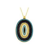 Bilezikhane Göz Oval 3.64 Gram 14 Ayar Altın Kolye