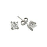 Bilezikhane Tektaş Beyaz 1.85 Gram 14 Ayar Altın Küpe