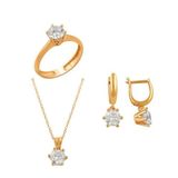 Bilezikhane Tektaş Üçlü Set 6.00 Gram 14 Ayar Altın