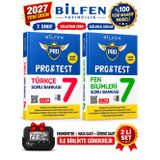Bilfen 7.Sınıf Protest 2027 Fen-Türkçe %100 MAARİF Model Bağlamsal Soru Bankası Seti+Kronometre