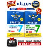 Bilfen 7.Sınıf Protest 2027 Matematik-Fen %100 MAARİF Model Bağlamsal Soru Bankası Seti+Kronometre