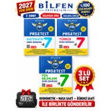Bilfen 7.Sınıf Protest 2027 Matematik -Fen-Türkçe %100 MAARİF Model Bağlamsal Soru Bankası Seti+Kronometre