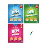 Bilfen Yayıncılık 3. Sınıf Ben Serisi Etkinlikli Matematik Fen ve Türkçe Soru Bankası 3lü Set