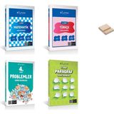 Bilfen Yayıncılık 4. Sınıf Matematik Türkçe Problem ve Paragraf 4lü Set Soru Bankası + Telefon Tutucu
