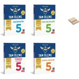 Bilfen Yayıncılık 5. Sınıf Tam Ölçme Serisi Etkinlikli Matematik Fen Türkçe ve Sosyal 4lü Set Soru Bankası + Telefon Tutucu