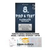Bilfen Yayıncılık 8. Sınıf Lgs Pro test Matematik Soru Bankası + Sinan Kuzucu Türkiye Geneli Değerlendirme
