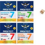 Bilfen Yayıncılık Bilfen 7. Sınıf Maarif Protest Matematik Fen Türkçe ve Sosyal 4lü Set Soru Bankası + Telefon Standı - Maarif Model