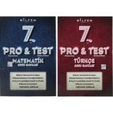 Bilfen Yayınları 7. Sınıf Pro & Test Matematik Türkçe Soru Bankası Seti 2 Kitap