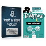 Bilfen Yayınları - 8. Sınıf LGS Pro & Test Matematik Soru Bankası - 32 Haftalık Bumerang Fen Bilimleri Deneme